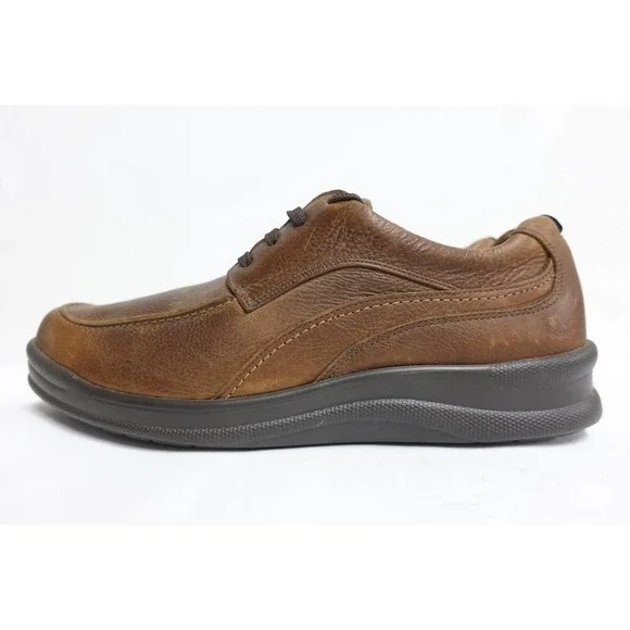 SAS Men Shoes Move On Brown Sz 12 M Medium Leather Lace-Up Comfort Sneakers